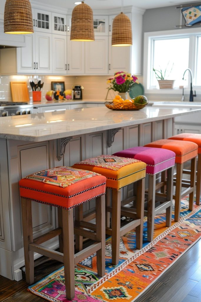 Boho Kitchen Island Styling Ideas