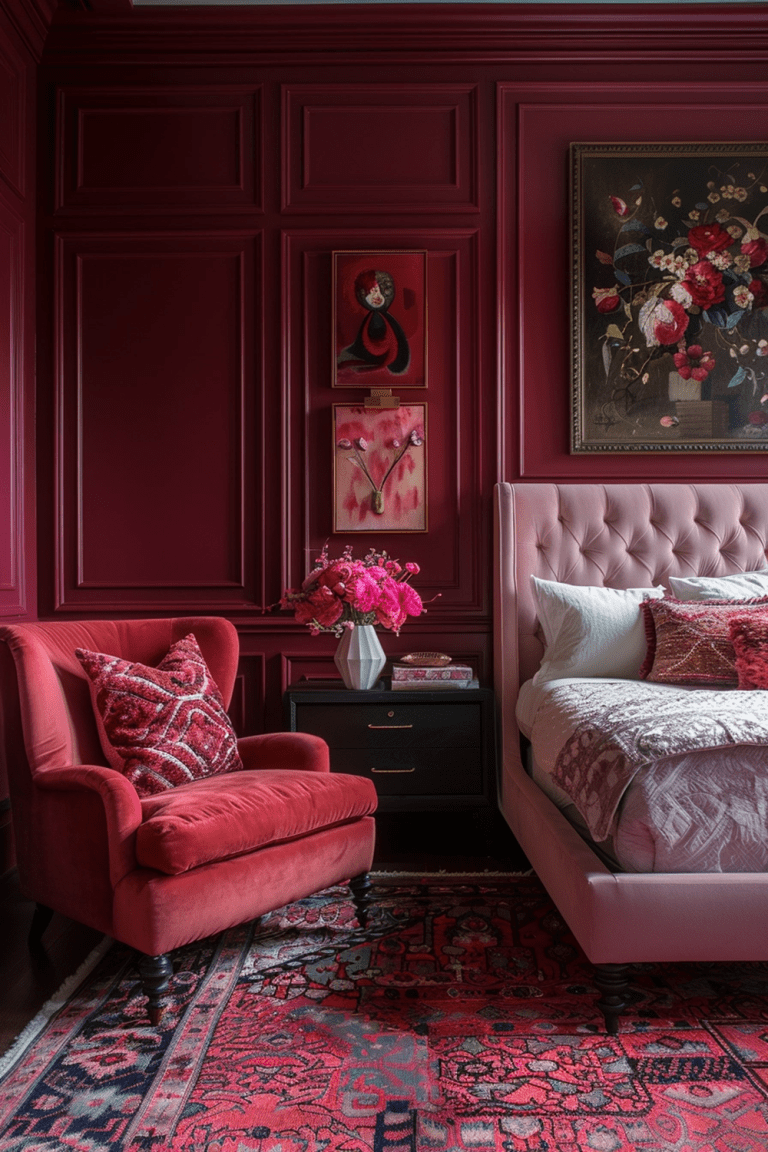 29 Red Boho Bedroom Ideas - Courtneys World