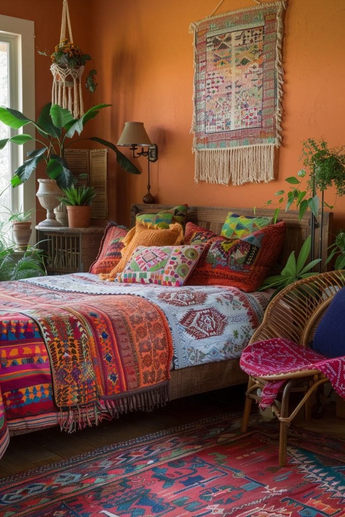 Bright Bohemian Bungalow Bedroom