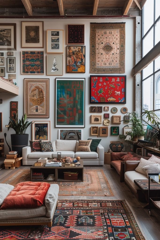 Bright Bohemian Gallery Walls