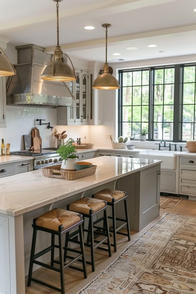 Bright and Airy Boho Kitchens