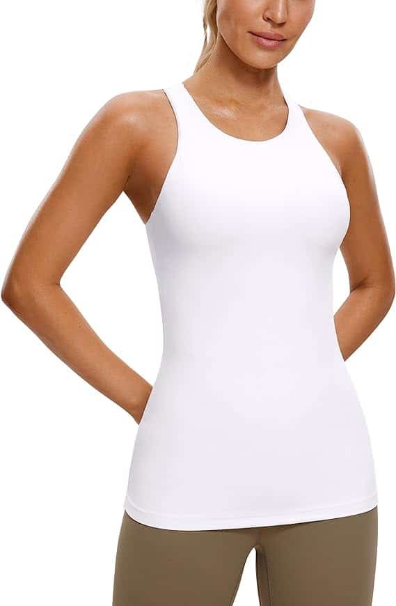 CRZ YOGA Tank Top with Built-in Bra