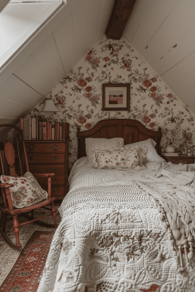 Cottage Core Attic Bedroom