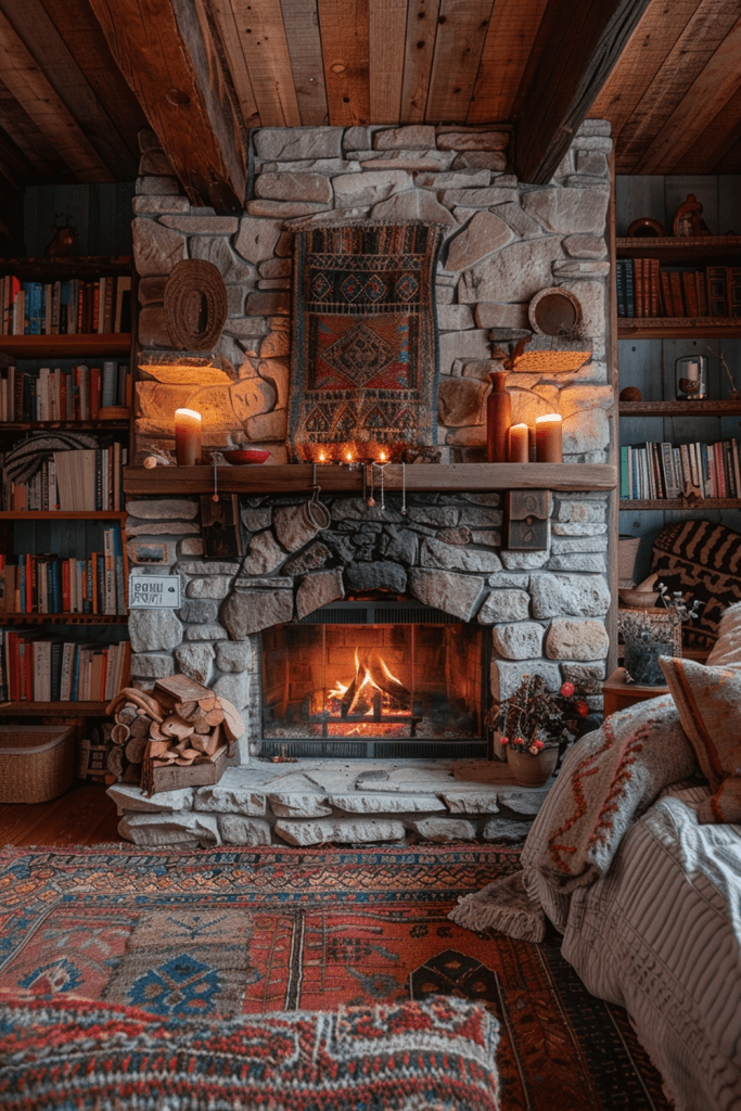 Cozy Hearth Boho Haven