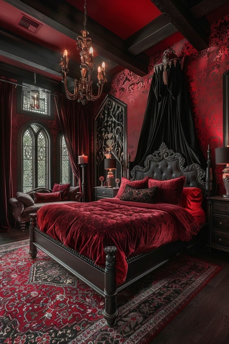 29 Goth Bedroom Ideas To Create A Mysterious And Enchanting Space - Courtneys World