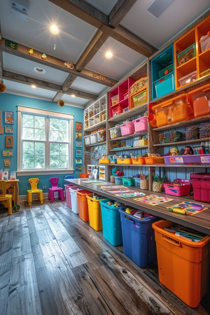 Eclectic Art and Craft Area