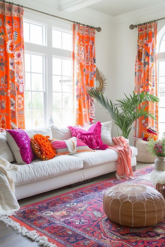 Eclectic Boho Window Dressings