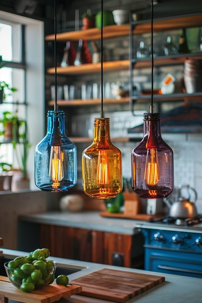 Glowing Glass Bottle Displays