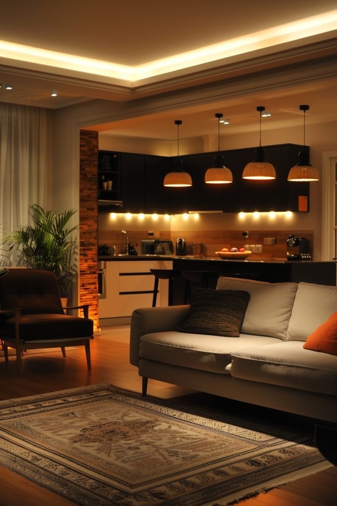 Layered Lighting for Depth and Warmth