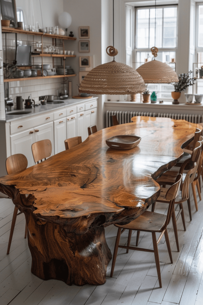 Live-Edge Wooden Tables