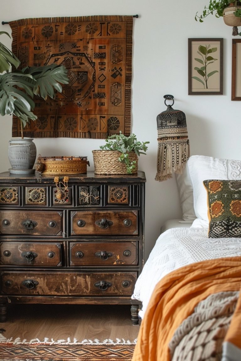 29 Boho Bedroom Storage Ideas To Maximize Space With Style - Courtneys ...