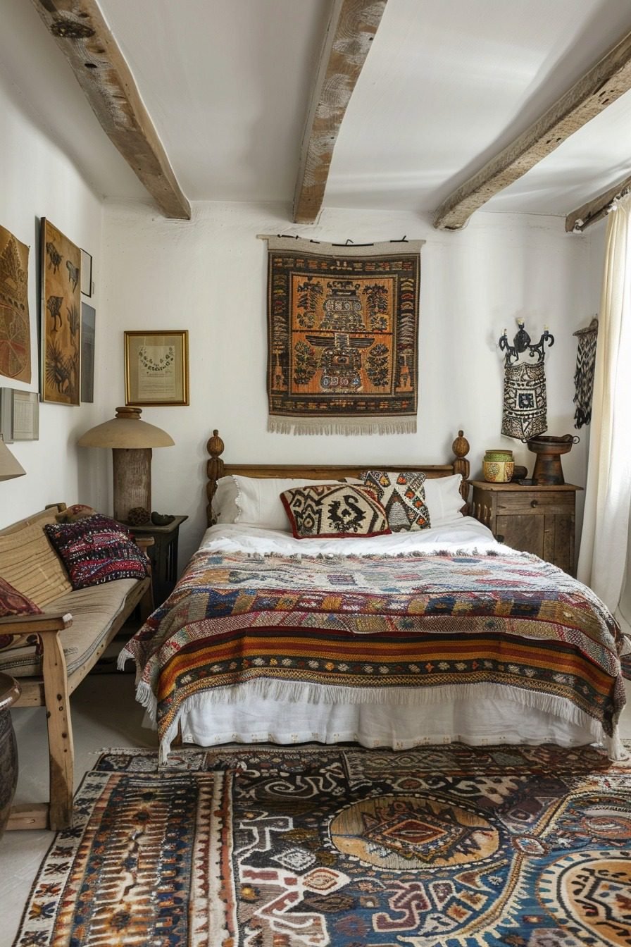 Photo inspiration: Curated Rustic Chic Boho Chic Bedroom Gallery View 24