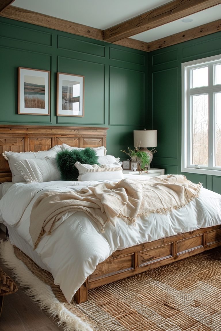29 Dark Green Bedroom Ideas For A Luxurious And Calming Space