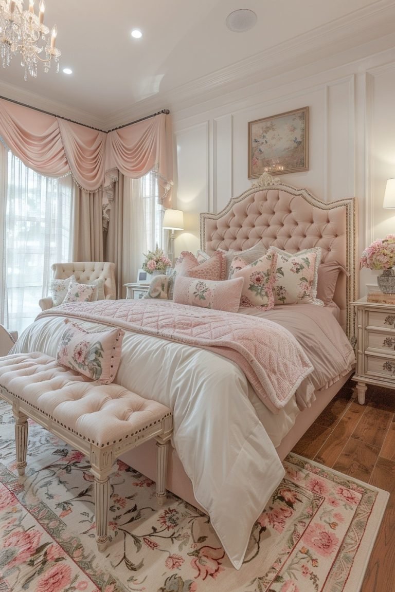 29 Dreamy Pink Bedroom Ideas For A Chic And Cozy Space - Courtneys World