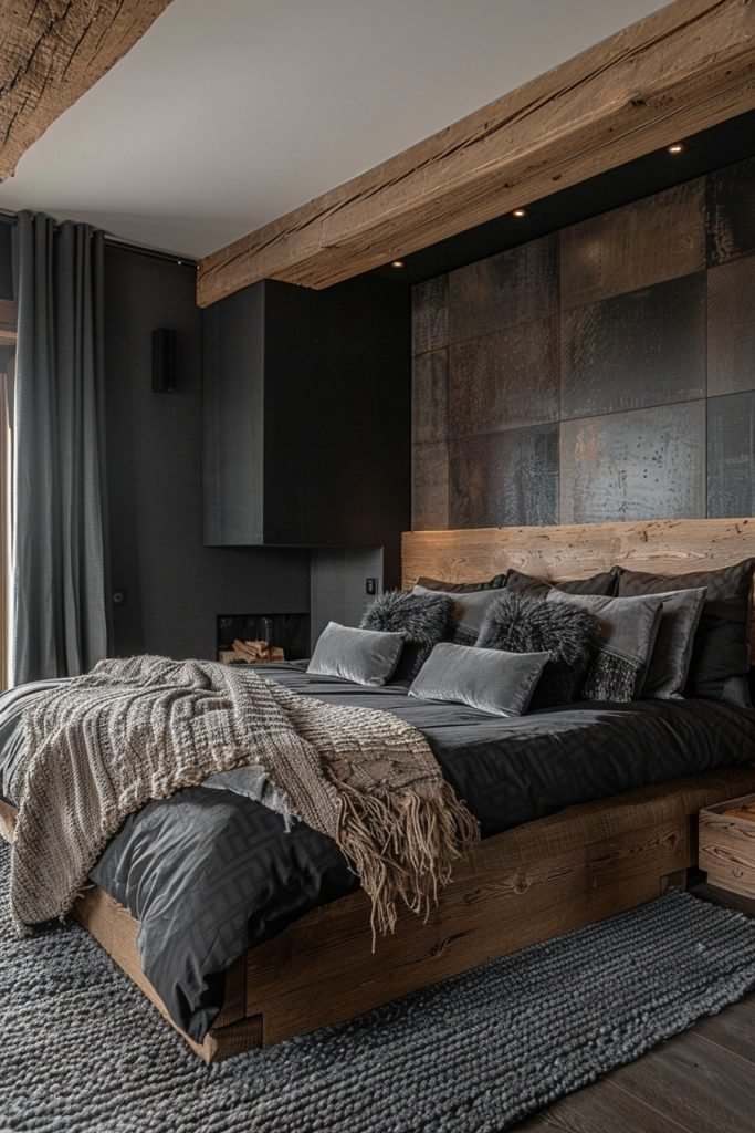 Rustic Black with Wooden Elements