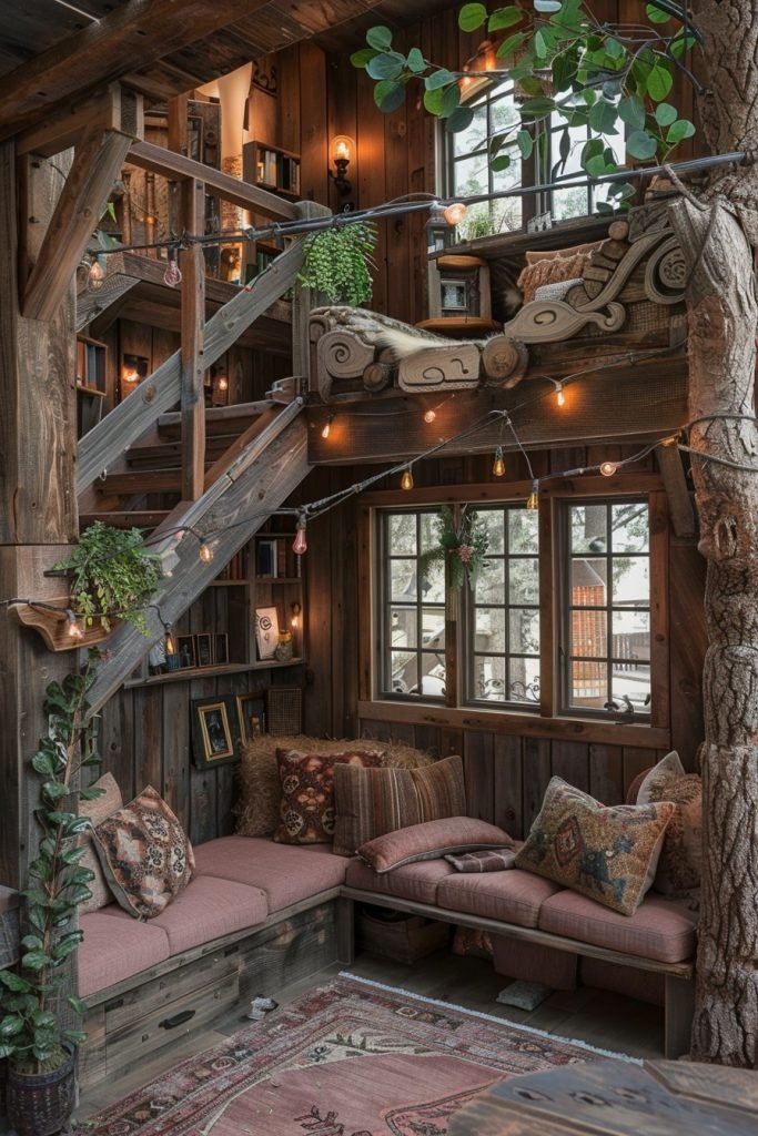 Rustic Boho Treehouse Themes