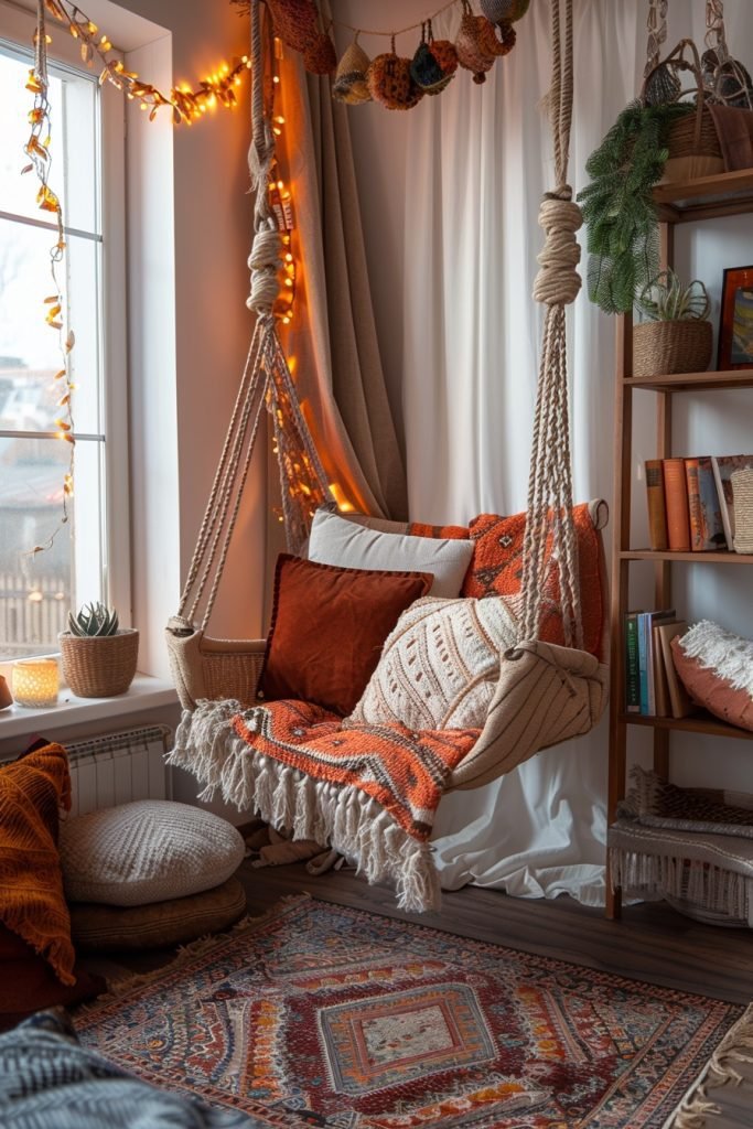 Saturated Color Swing Chairs