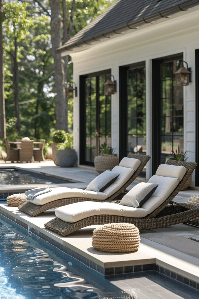 Sleek Chaise Lounges