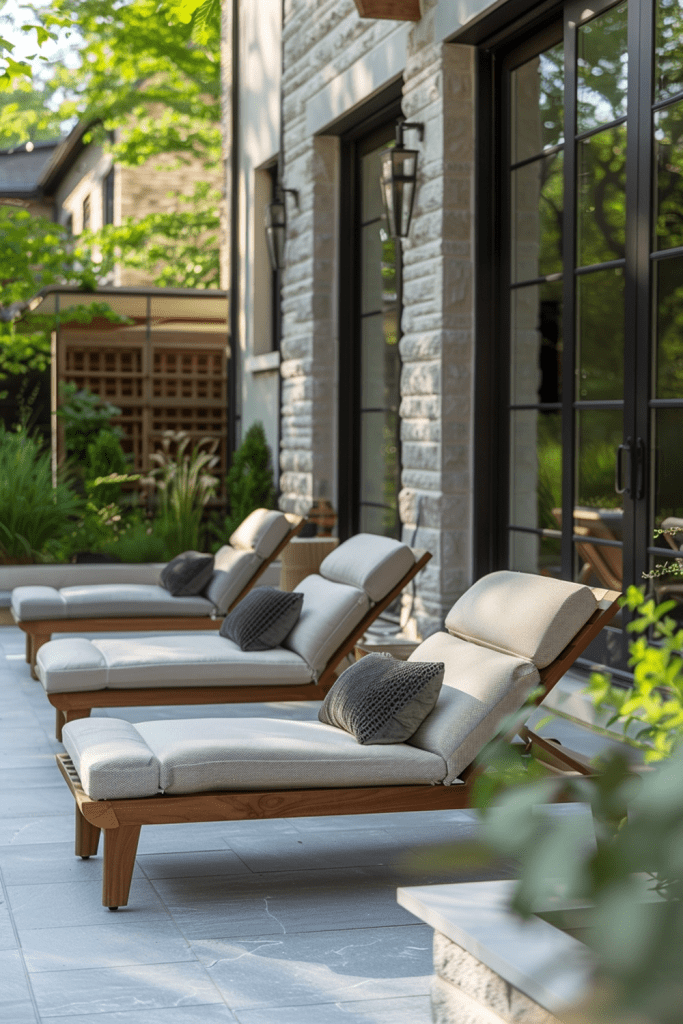 Slim Profile Lounge Chairs