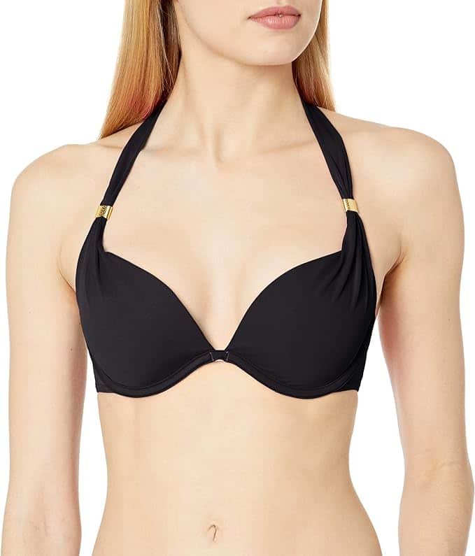 Smart & Sexy Women's Swim Secret Mega Push-up Halter Bikini Top