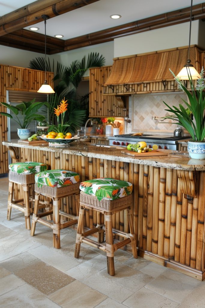 Tropical Boho Kitchen Themes