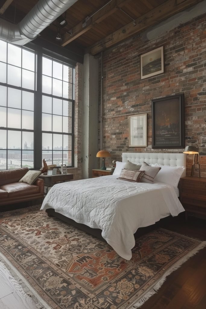 Urban Chic Loft Bedroom