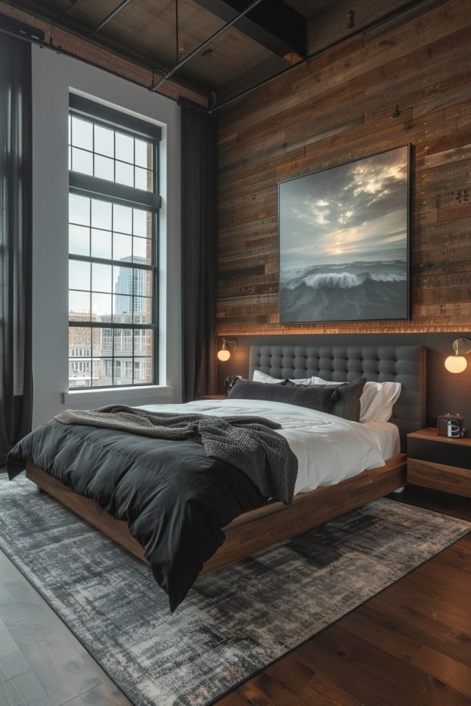 Urban Loft with Bold Black Accents