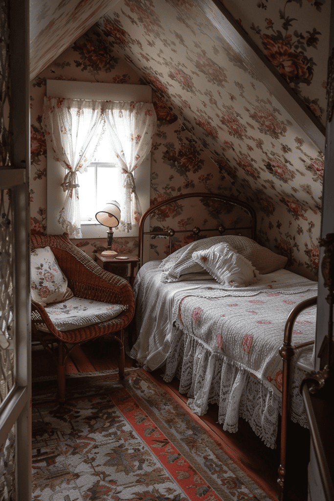 Vintage Charm Attic Room