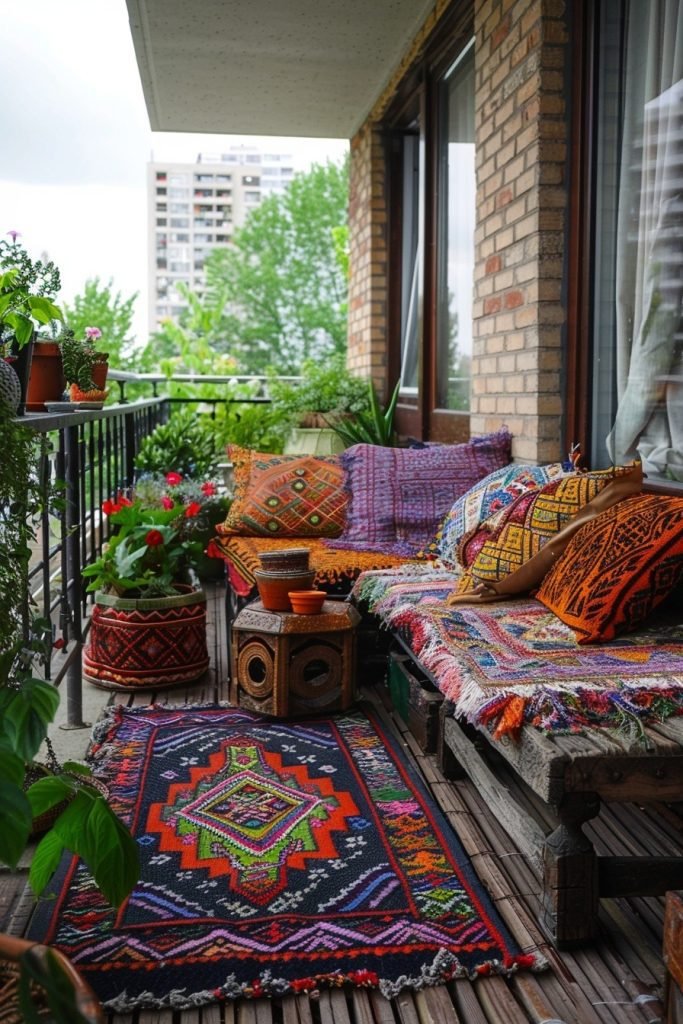 Afrohemian Chic Balcony Ideas