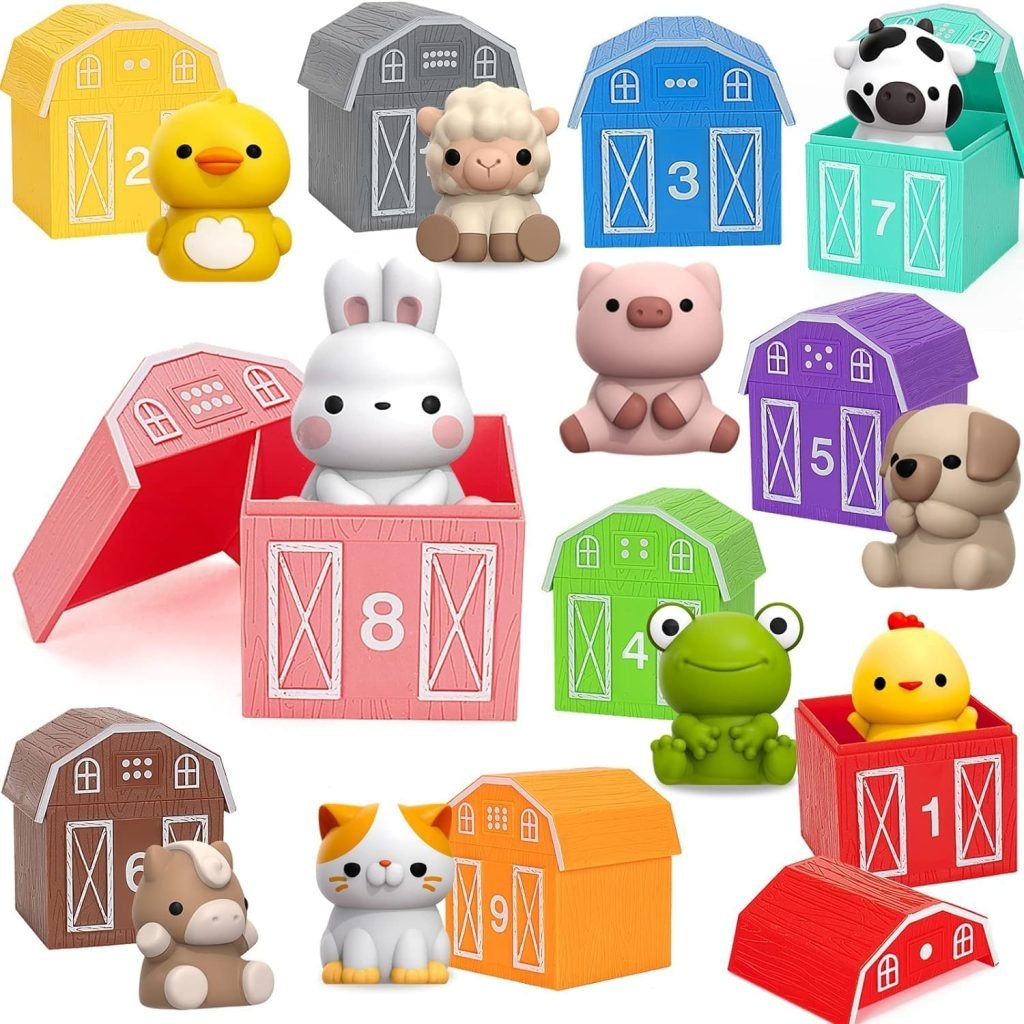 Aigybobo Farm Animals Toy Set