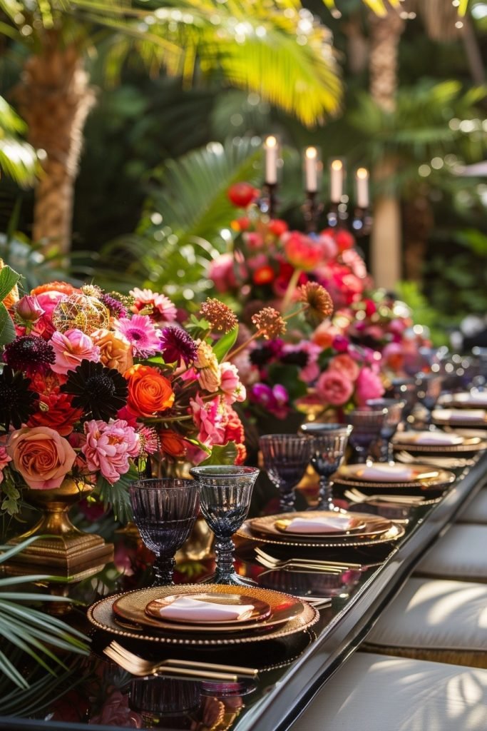 Art Deco Inspired Outdoor Settings