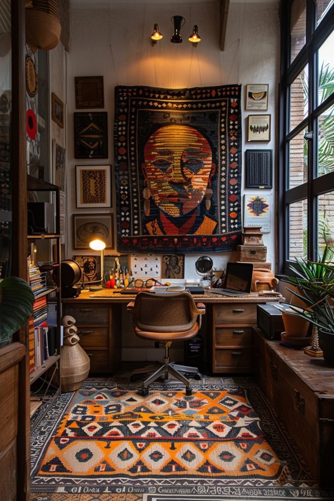 Artistic Expressions in Afrohemian Decor