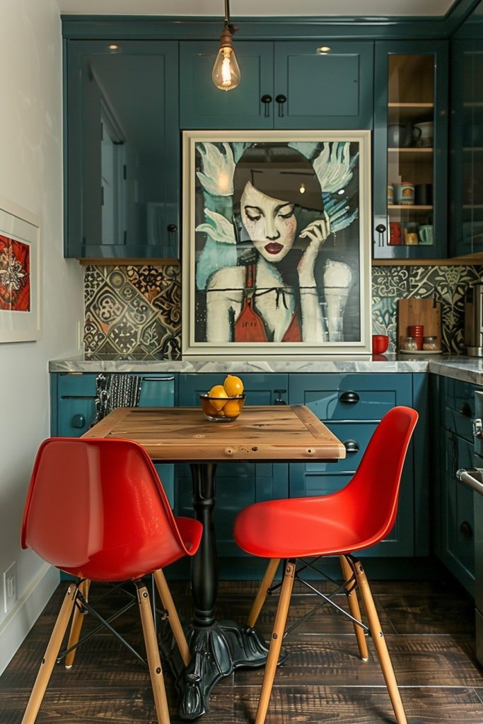 Artistic Touches in Tiny Kitchens