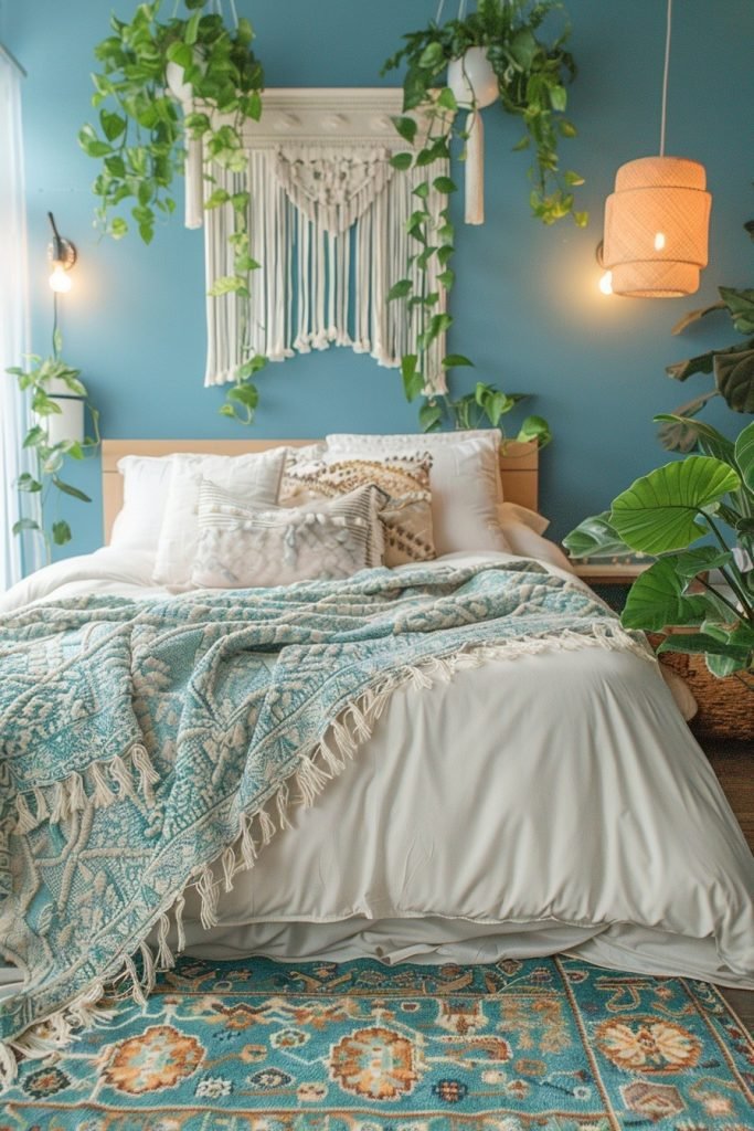 Azure Ambiance Boho Dorm