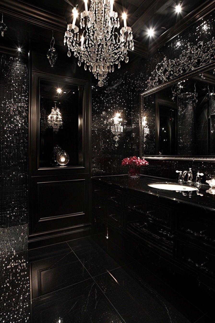 29 Bold Black Bathroom Decor Ideas For A Dramatic Flair - Courtneys World