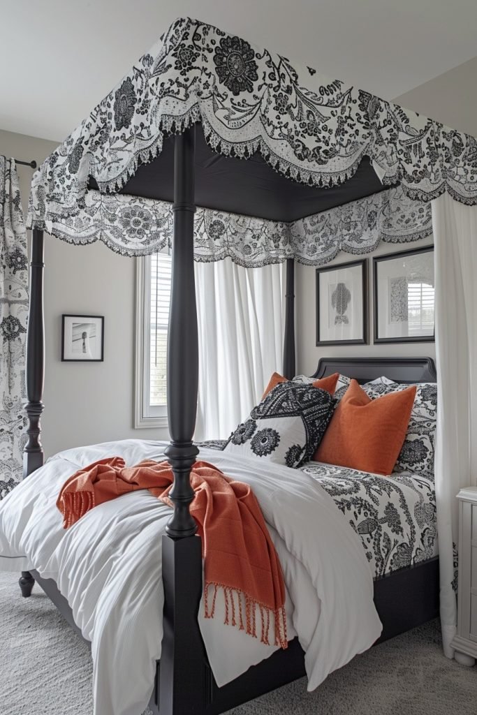 Black and White Canopy Contrast