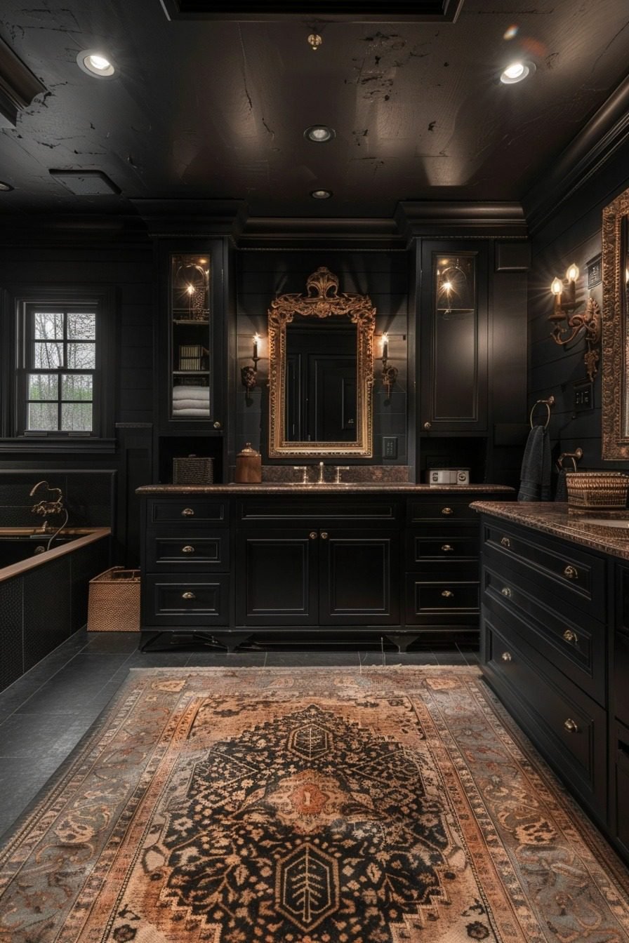 29 Bold Black Bathroom Decor Ideas For A Dramatic Flair - Courtneys World