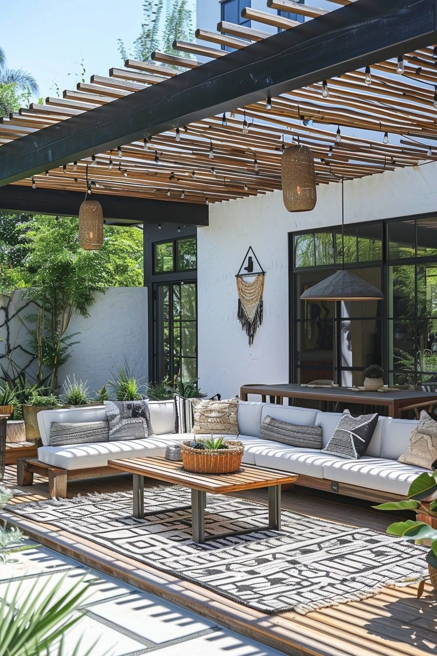 Picture of 29 Scandi Boho Patio Ideas For A Stylish And Cozy Outdoor Space ...