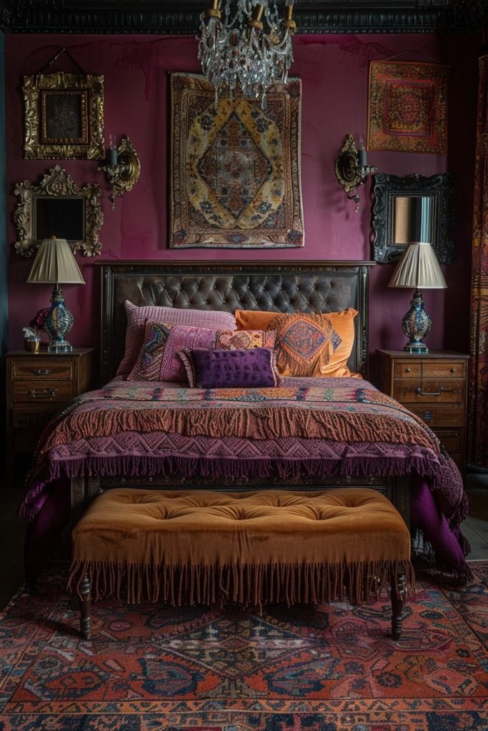 Bohemian Crystal Bedside Lamp