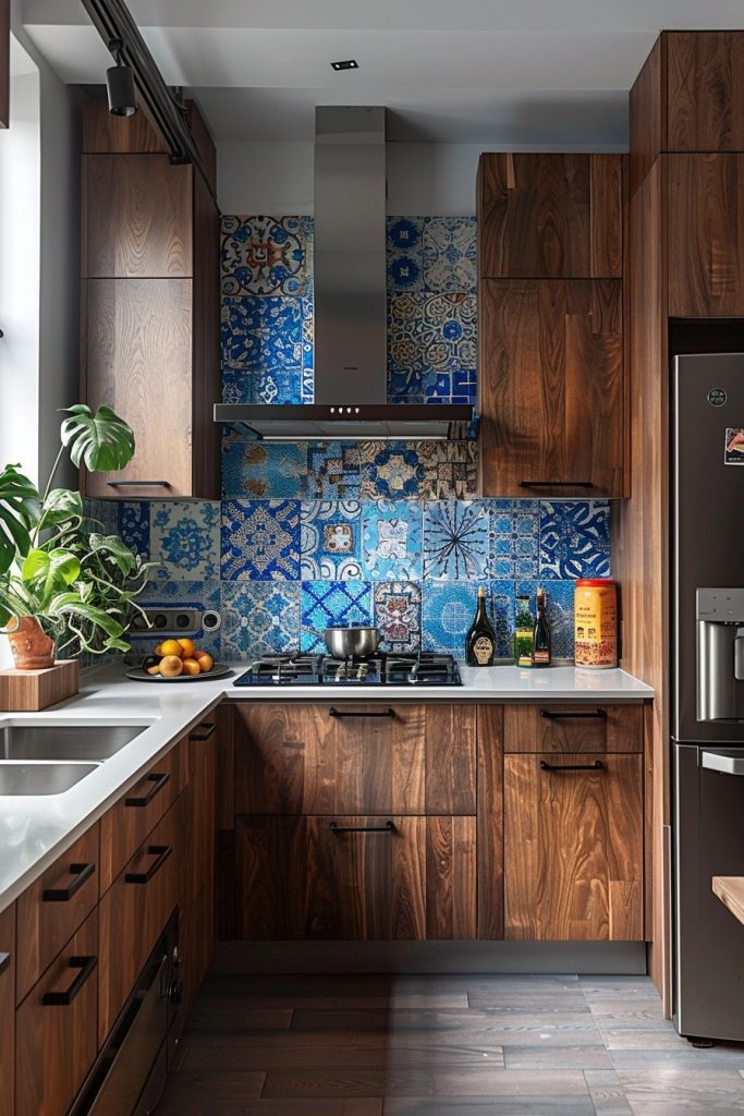 Bold Backsplashes in Small Kitchens