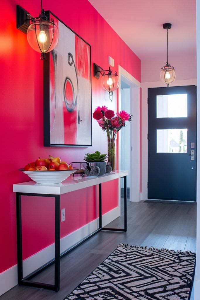 Bright Pink Entryways