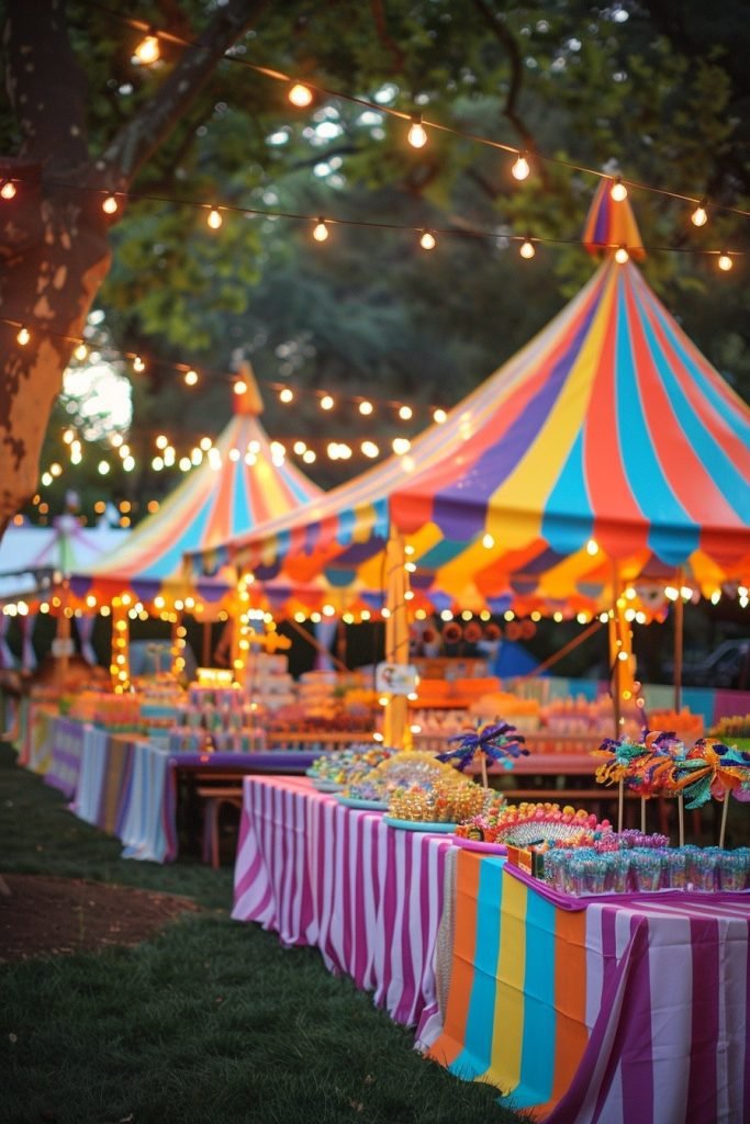 Carnival Vibes with Colorful Banners