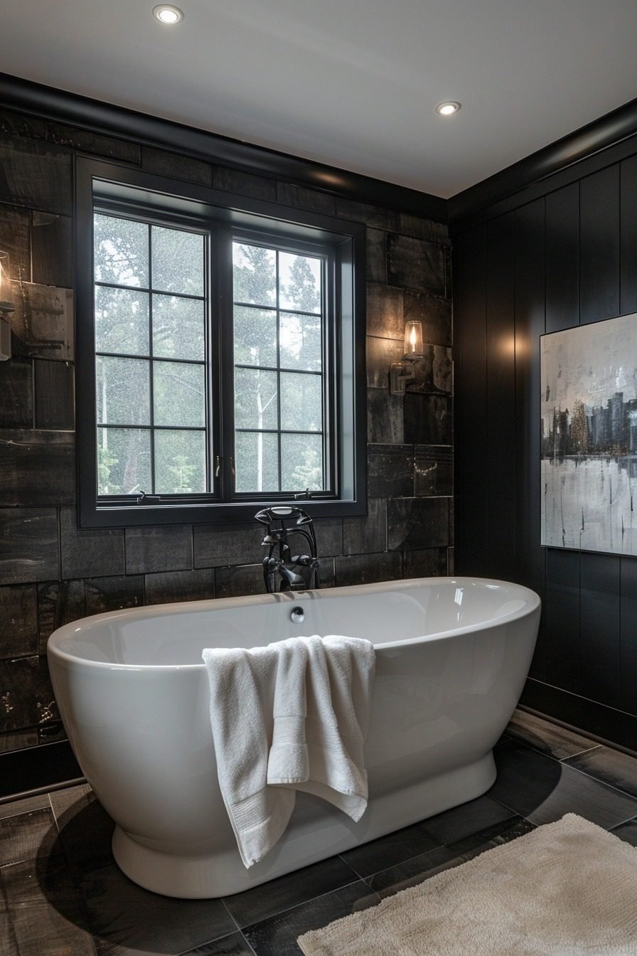 29 Bold Black Bathroom Decor Ideas For A Dramatic Flair - Courtneys World