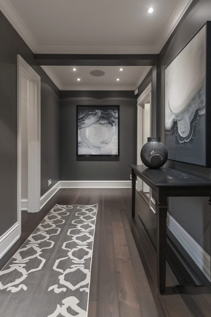 Charcoal Chic Hallway