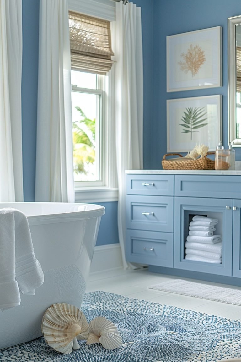 29 Captivating Blue Bathroom Decor Ideas For A Serene Ambiance ...