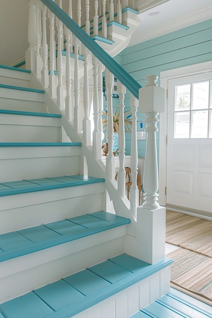 Coastal Style Staircase Designs