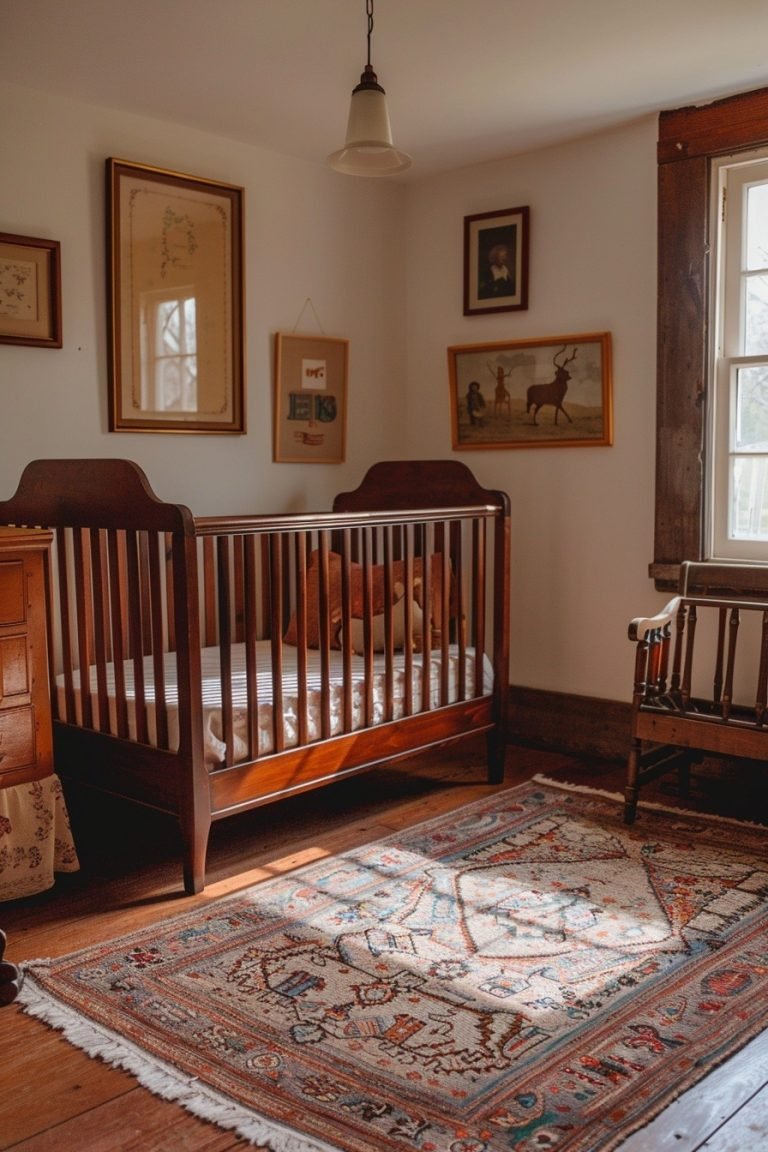 Stunning Vintage Style Nursery Decor image