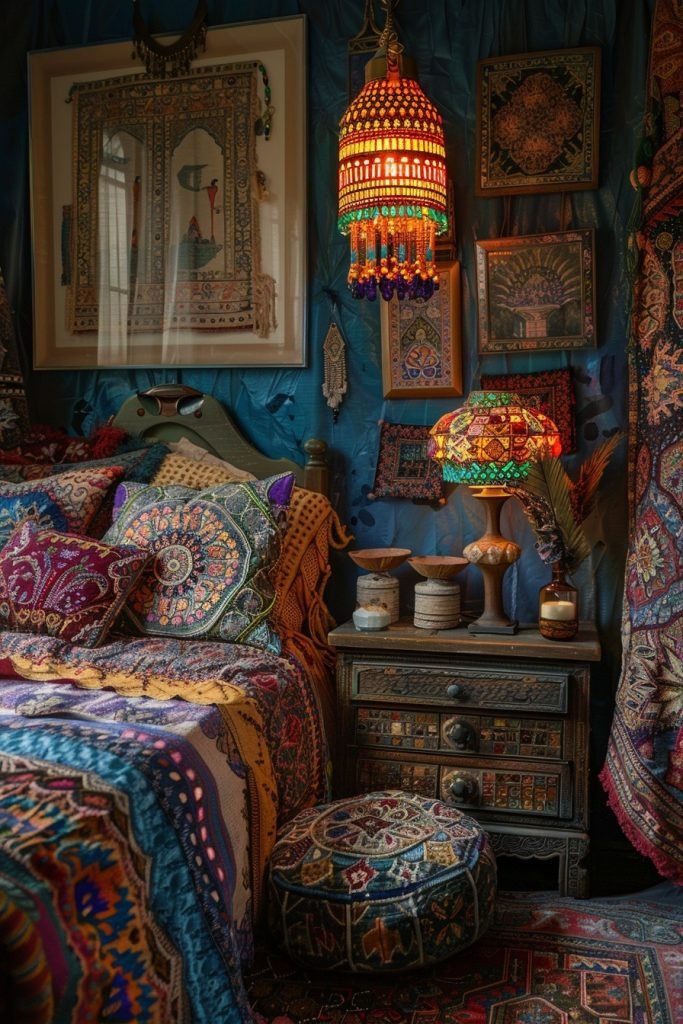 Colorful Mosaic Table Lamp