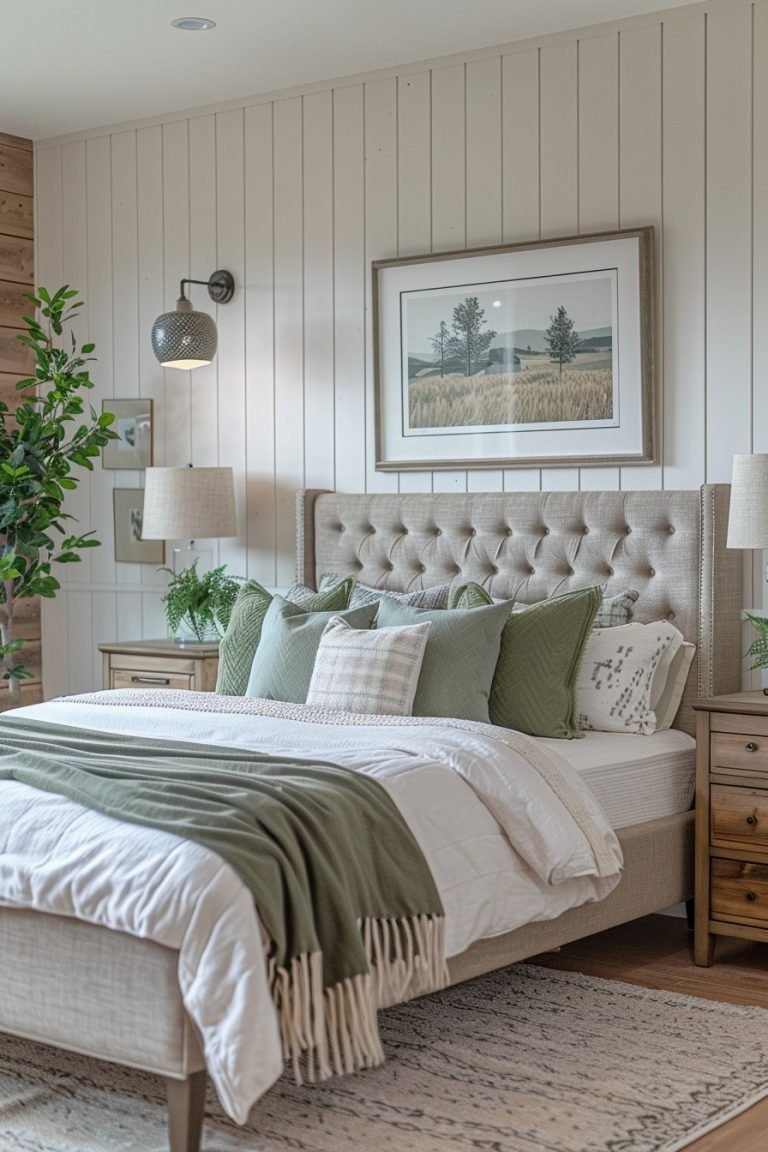 29 Sage Green Farmhouse Bedroom Ideas For A Refreshing Retreat ...