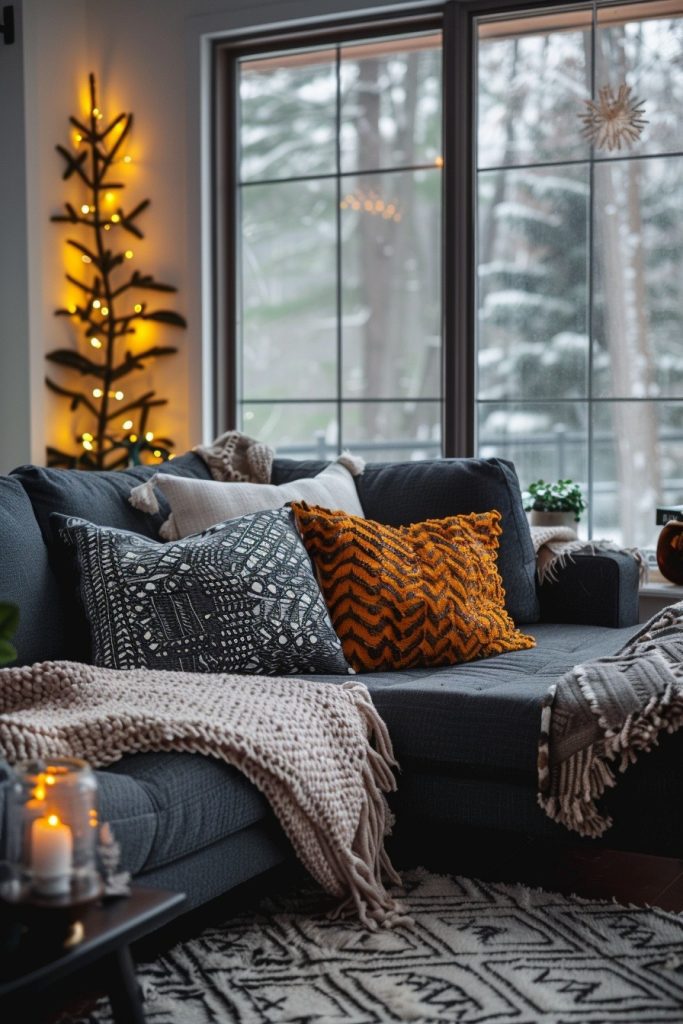 Cozy Winter Charm in Dark Grey